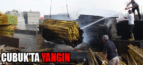 Çubuk'ta Yangın