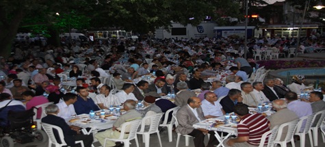 Çubuk’ta 5 bin kişilik halk iftarı